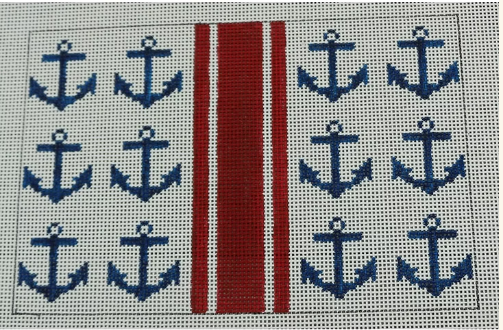 Anchor Clutch Canvas
