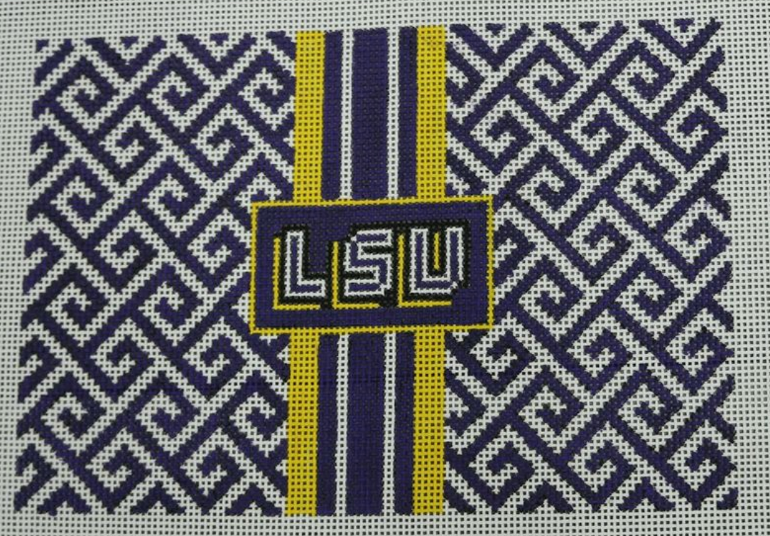 LSU Clutch Canvas