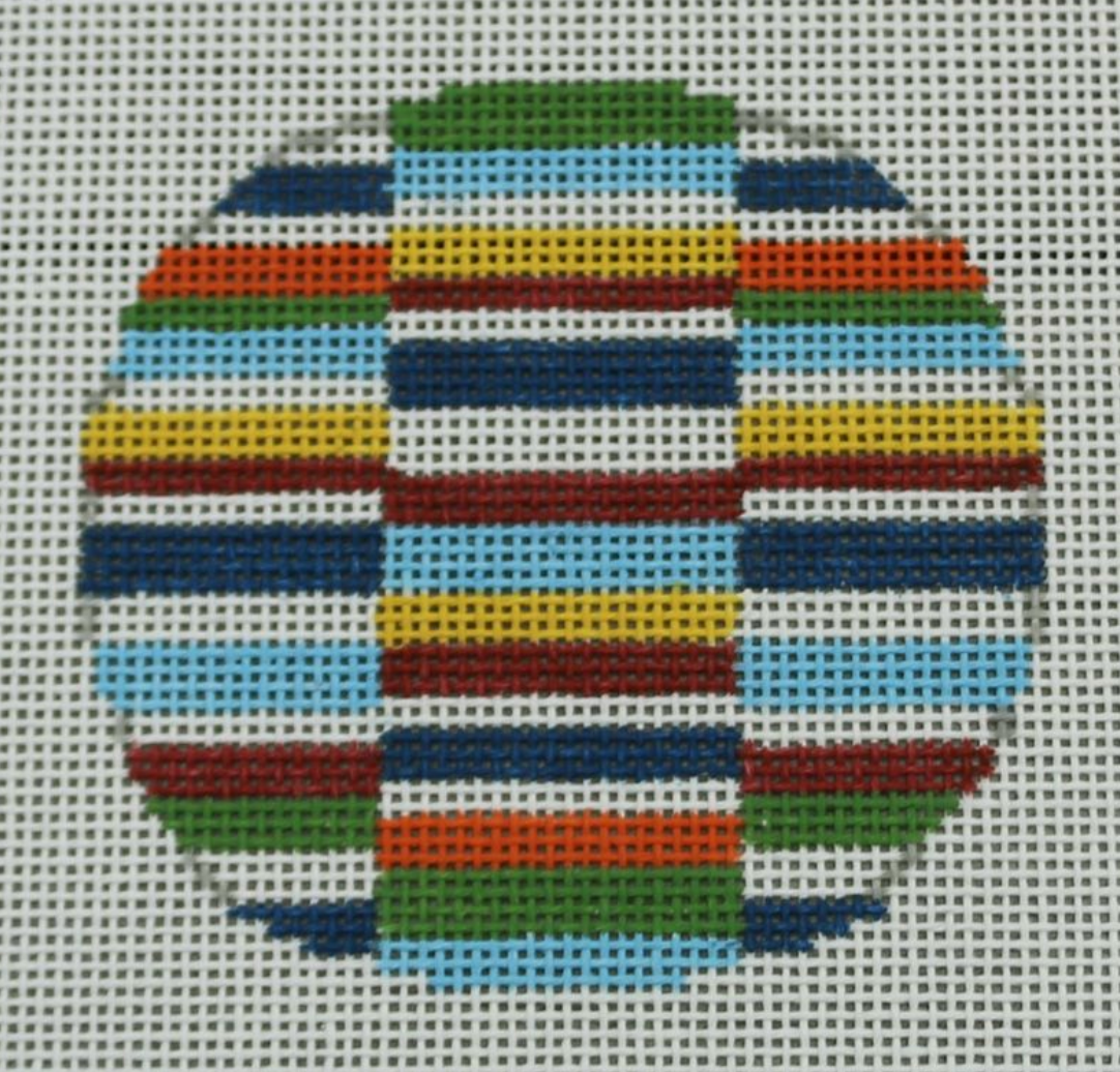 multicolor block ornament Canvas