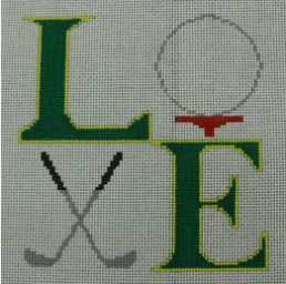 Love Golf Canvas