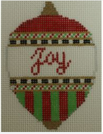 joy bauble red and green Canvas