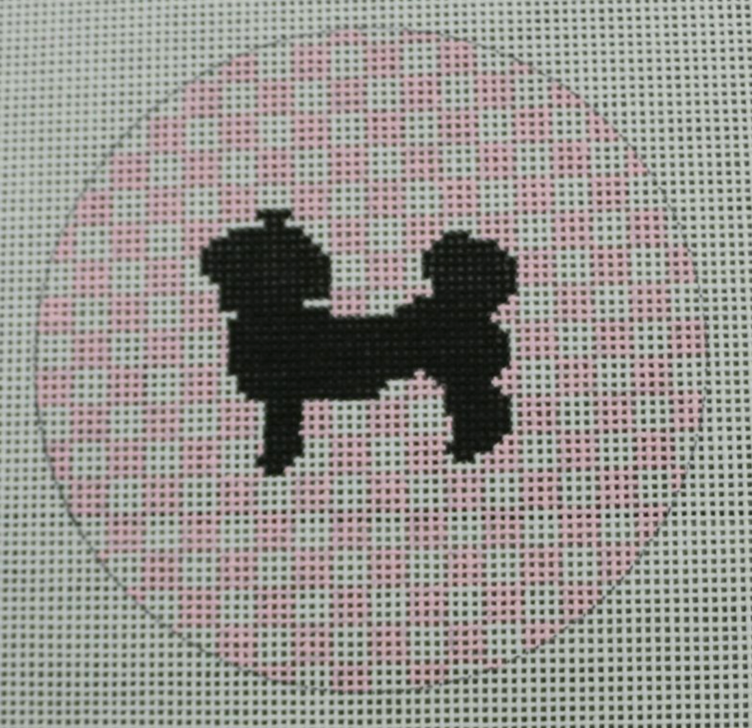 Shih Tzu on pale pink Canvas