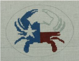 Texas State Flag Crab Canvas