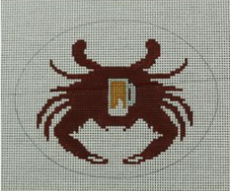 Red Crab with Beer Mug Canvas