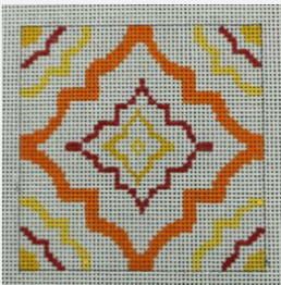 Orange Tile Canvas