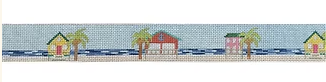 Beach Cottages Belt Canvas