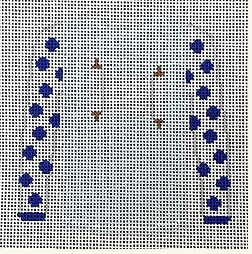 Scroll on Light Blue Sweater Canvas