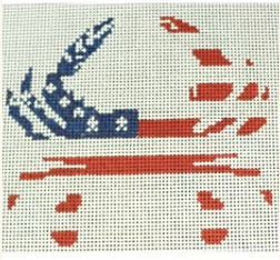 American Flag Crab Canvas