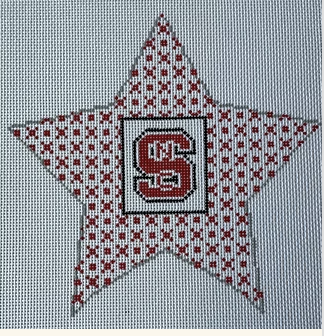 NC State Star 6 x 6 Canvas