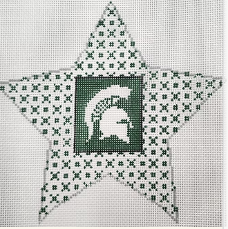Michigan State Star Canvas