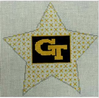 Georgia Tech Star Canvas