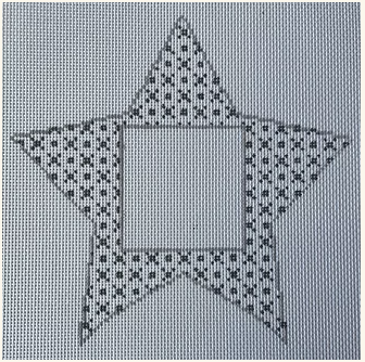 Gray Tones Star Canvas