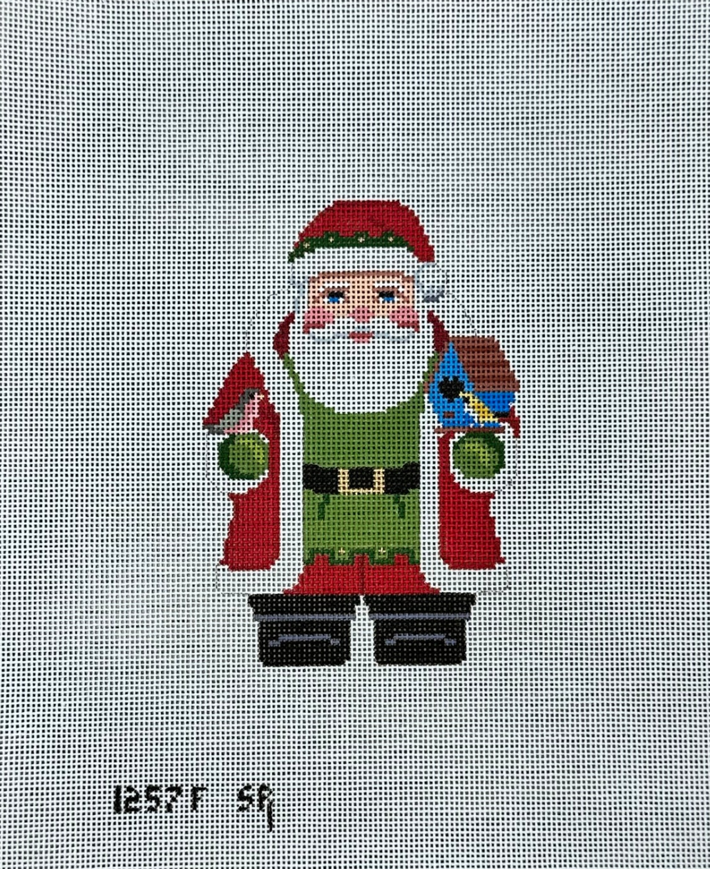 Birdhouse Santa Canvas