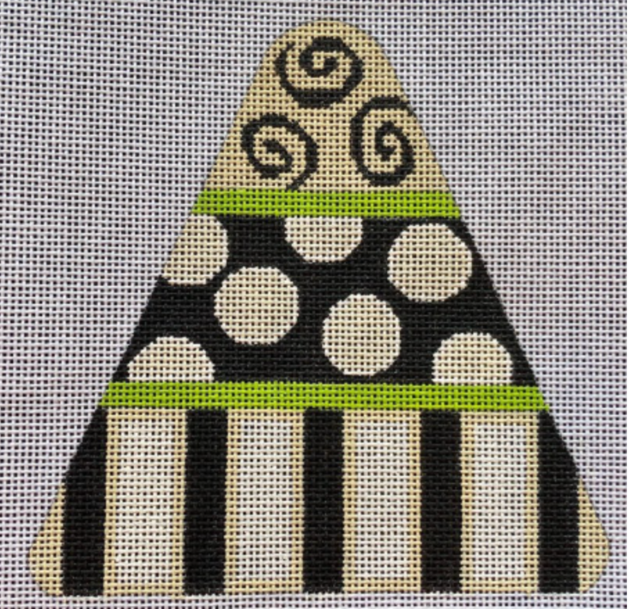 Candy Corn - B&amp;W Dots &amp; Stripes