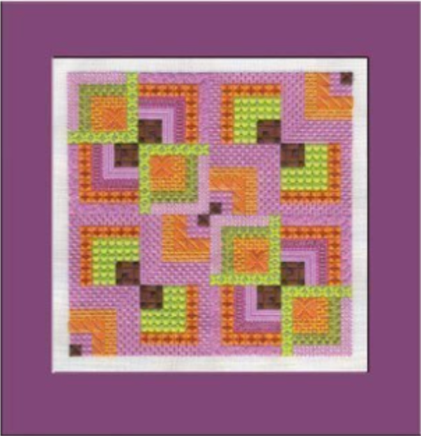 Orchid Maze Counted Canvas Chart