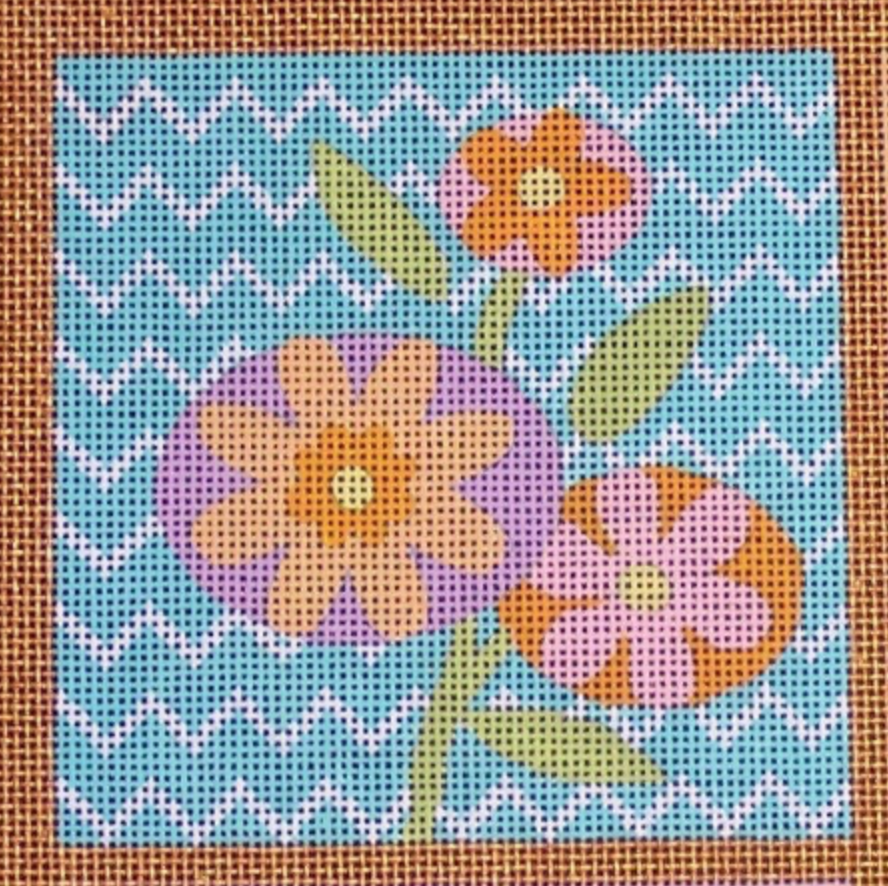 Spring Deco Square Coaster - Floral