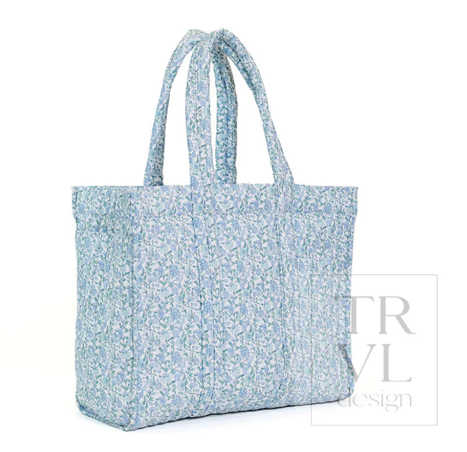 Quilted Go Go Tote - Hamptons Floral