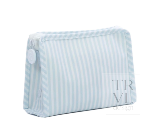 Roadie Small Zip Pouch - Pimlico Stripe Chambray