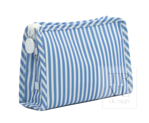 Roadie Small Zip Pouch - Pimlico Stripe Blue