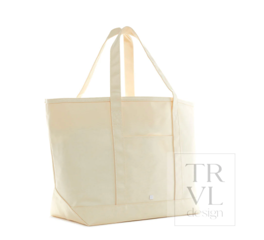 Maxi Tote - Coated Canvas Natural