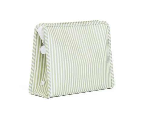 Roadie Large Zip Pouch - Pimlico Stripe Sage