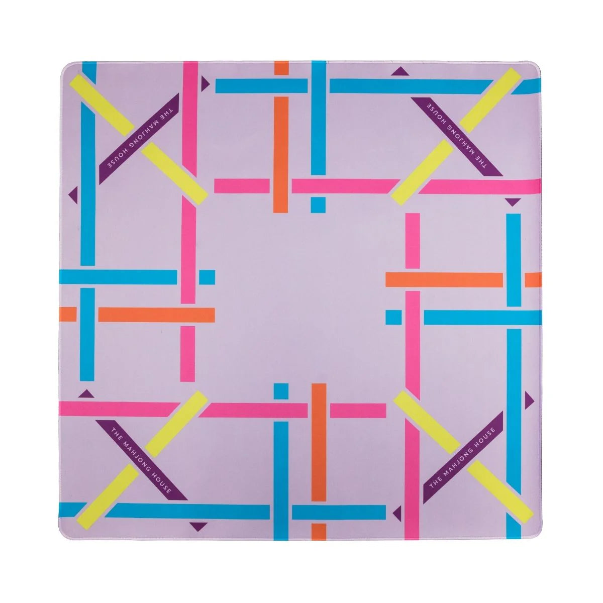Teal Trellis Double-Sided Mahjong Mat