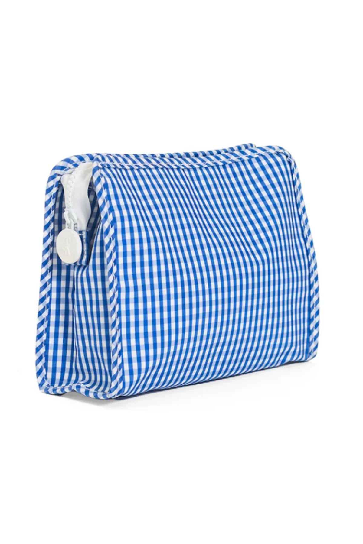 Roadie Small Zip Pouch - Gingham Royal