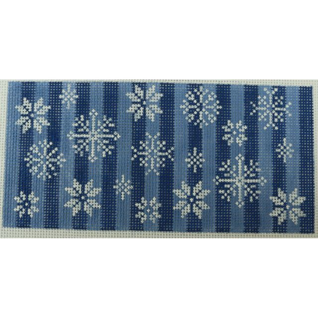 snowflakes on blue tone on tone Canvas