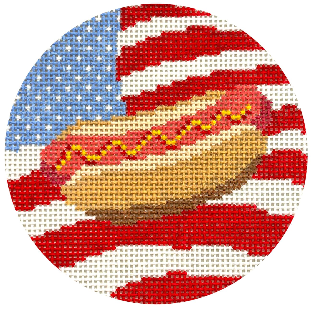 American Flag Hot Dog