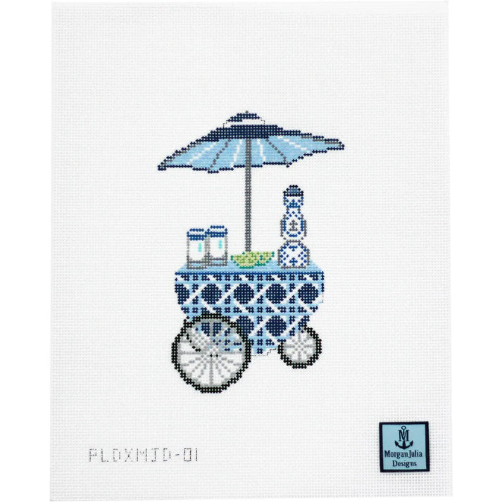 Blue Cane Tequila Cart Canvas