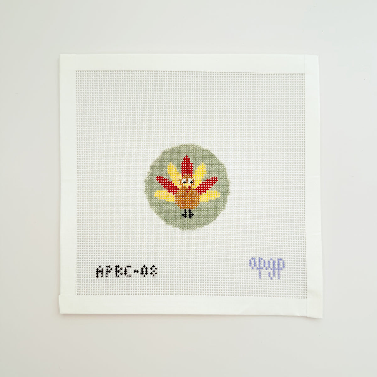 Fall Turkey Bag Tag Canvas