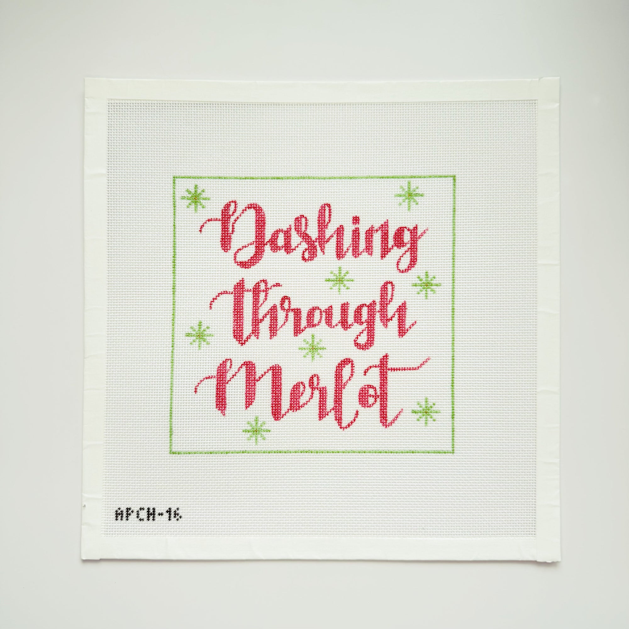 Dashing thru Merlot Canvas