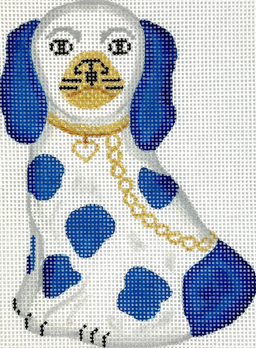 Blue Staffordshire Dog Canvas