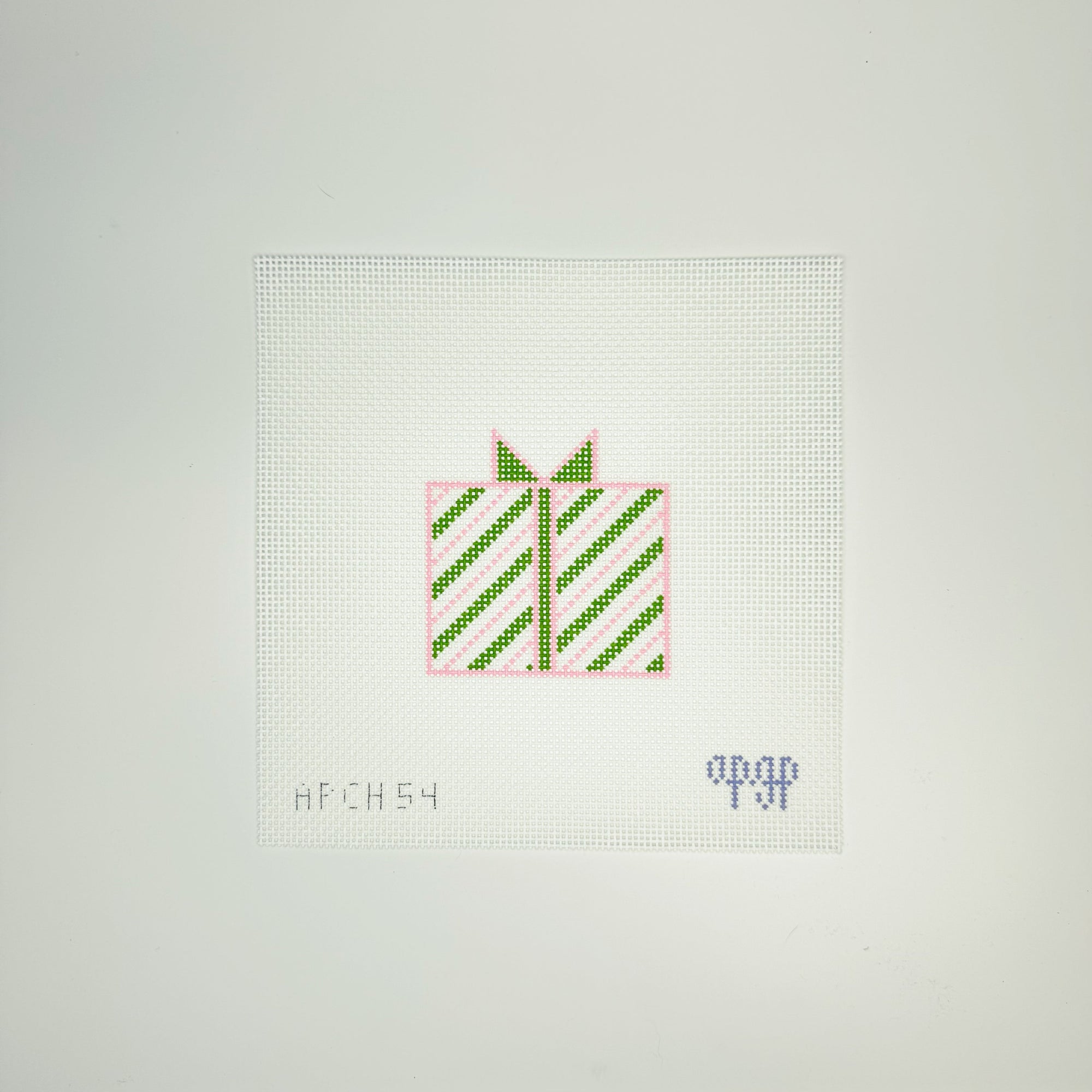 Gift Box - Pink/Green Canvas