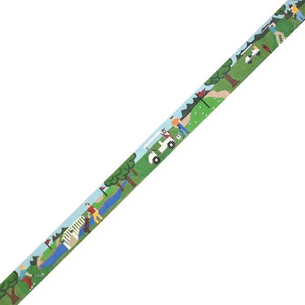 Golf Scene Belt Canvas