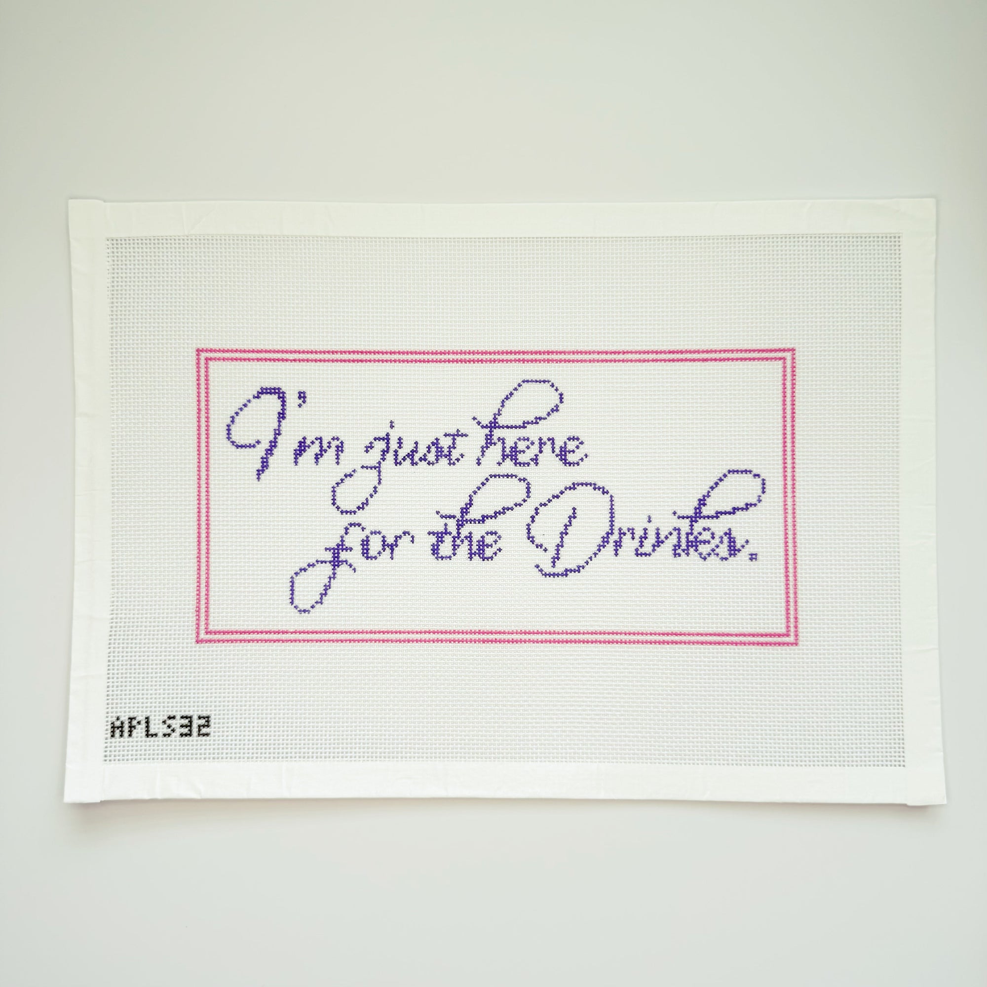 Im Just Here for the Drinks Canvas