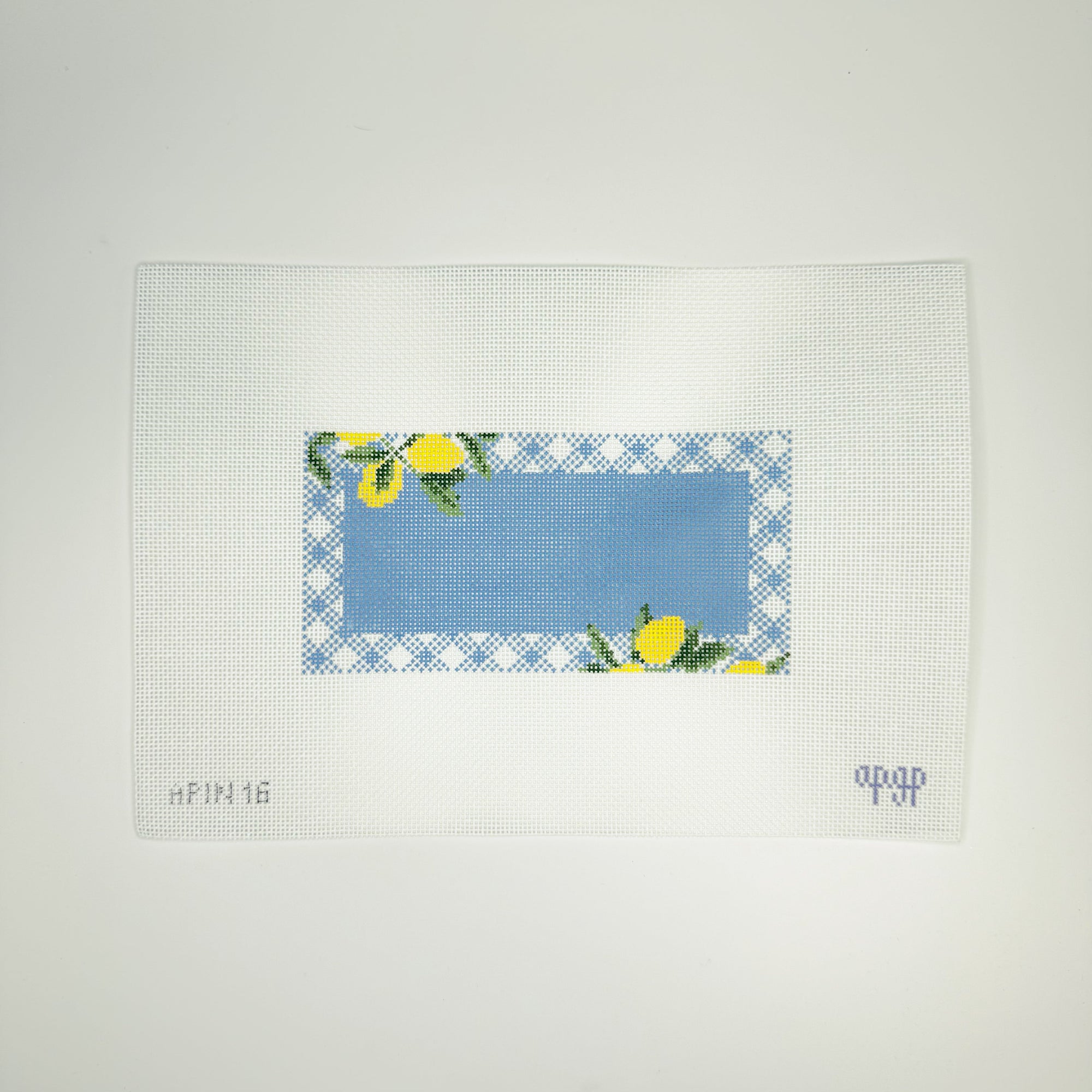 Lemons on Blue Canvas